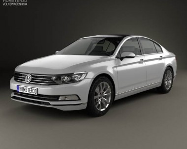 Volkswagen Passat (B8) sedan 2014 3D Model