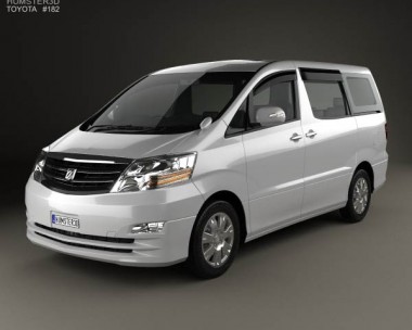 Toyota Alphard 2002 3D Model