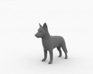 Siberian Husky Puppy 3d model