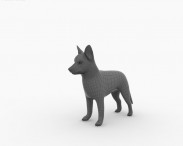 Siberian Husky Puppy 3d model