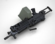 M249 Para light machine gun 3d model