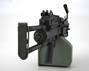 M249 Para light machine gun 3d model