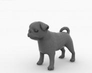 Pug Puppy 3d model