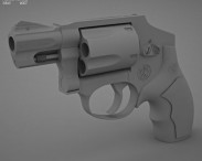 Smith & Wesson Model 340PD 3d model