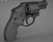 Smith & Wesson Model 340PD 3d model