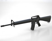 Colt M16A4 3d model