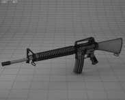 Colt M16A4 3d model