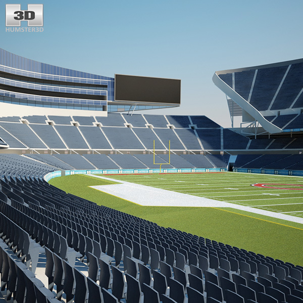 Soldier Field 3D model