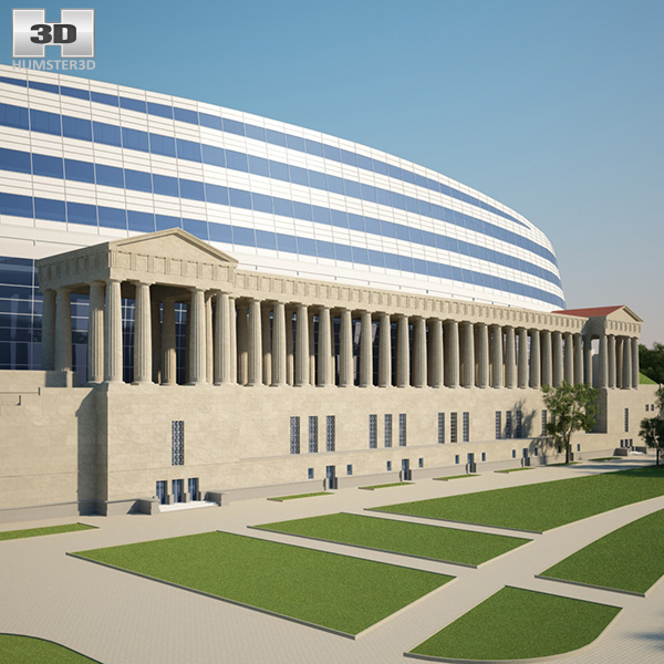 Soldier Field 3D model