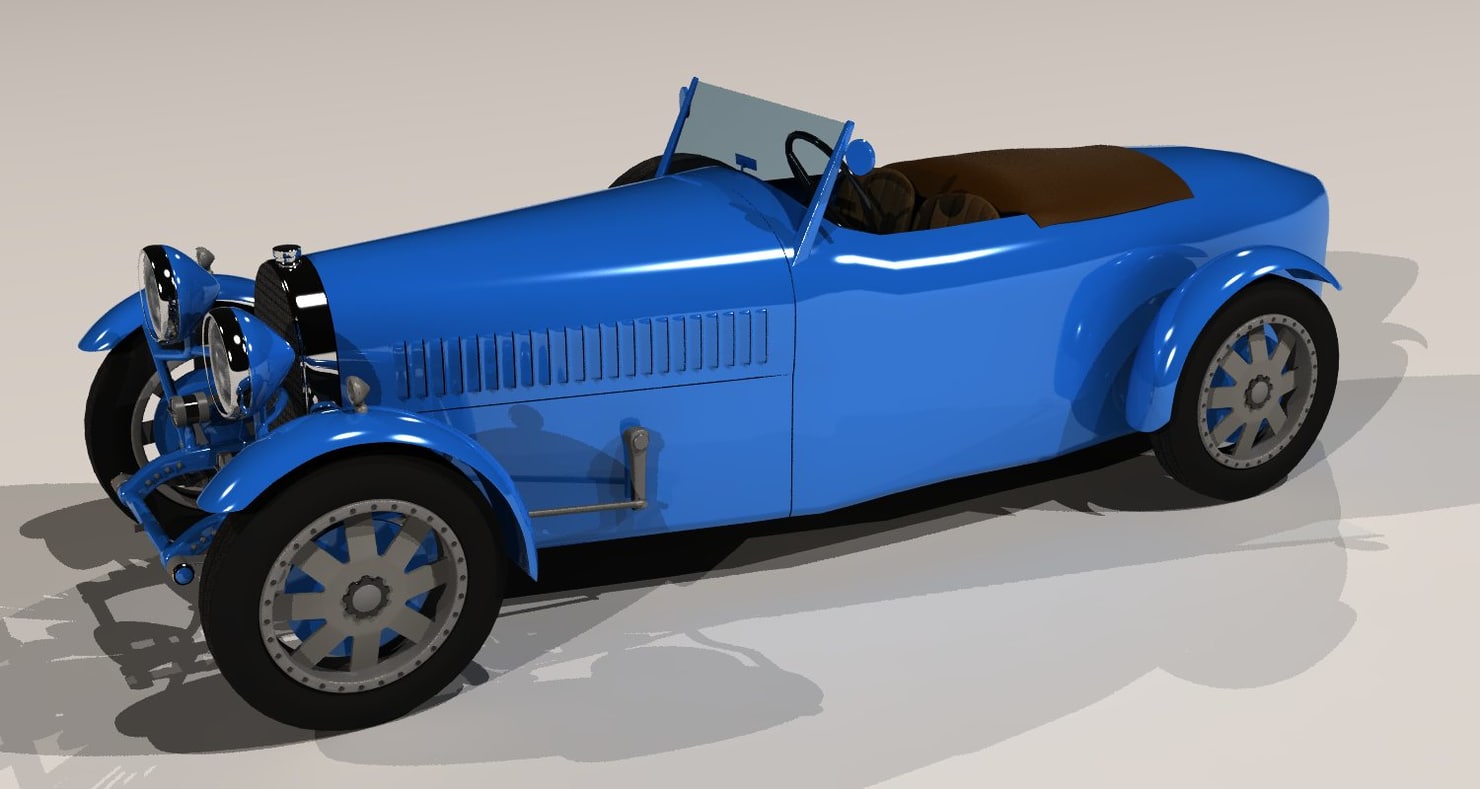 Bugatti 43 - Free 3D models