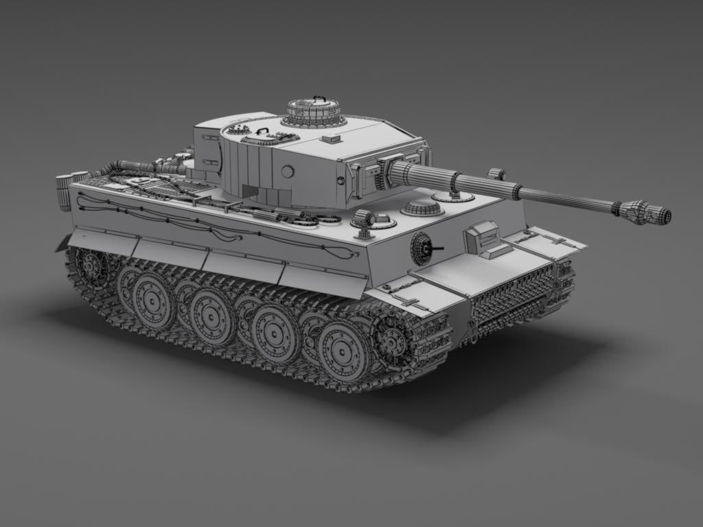 Tiger Tank 3D model Download for Free