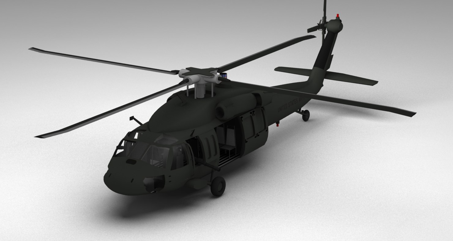 Blackhawk Helicopter Model