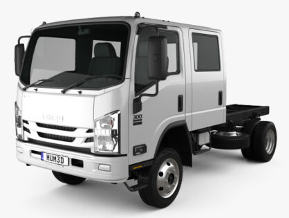 Isuzu NPS 300 Crew Cab Chassis Truck 2019