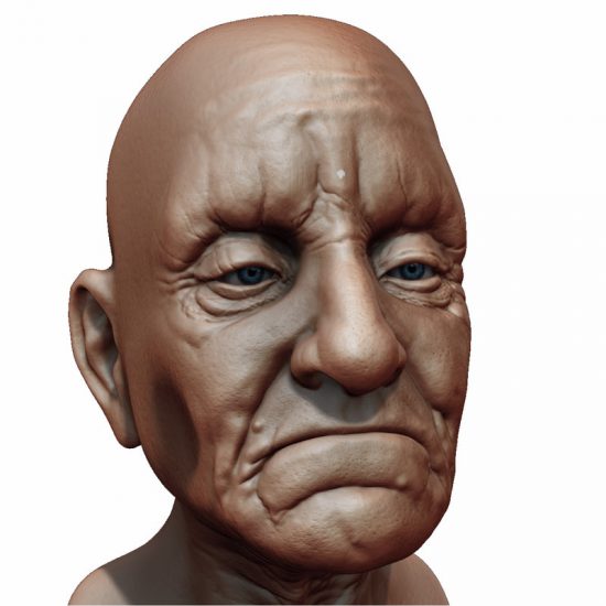 Old Man Head - Free 3D models