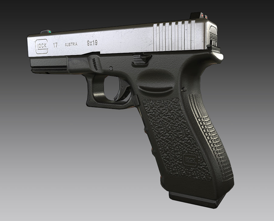 Glock 17 3D model.