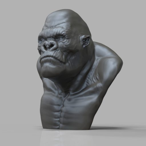 King Kong Bust - Free 3D models