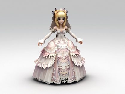 Anime Bride 3D model