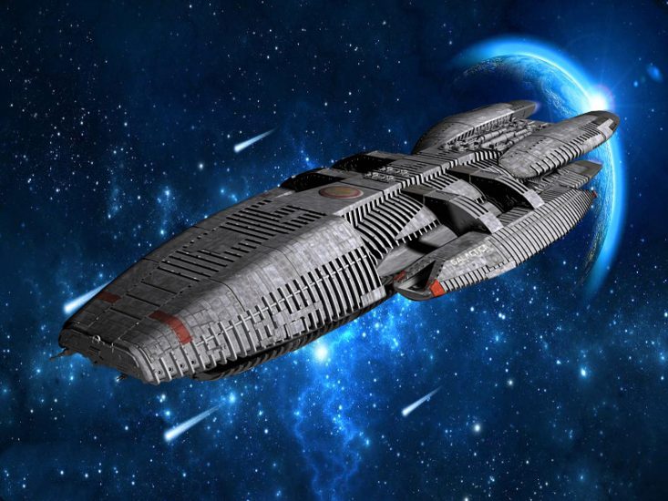 Battlestar Galactica Ship Free 3D Models