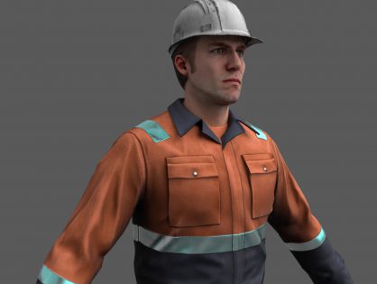Construction Worker 3D model