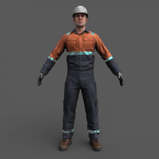 Construction Worker - Free 3D models