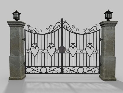 Gate Old 3D model