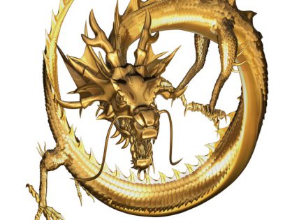 Golden dragon 3D model