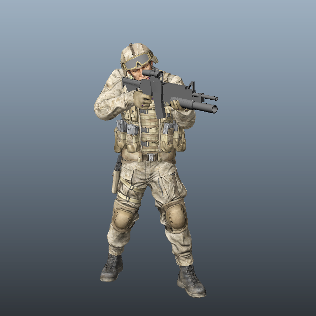 blender 3d soldier model download