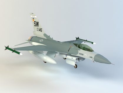 General Dynamics F-16 Fighting Falcon 3D model
