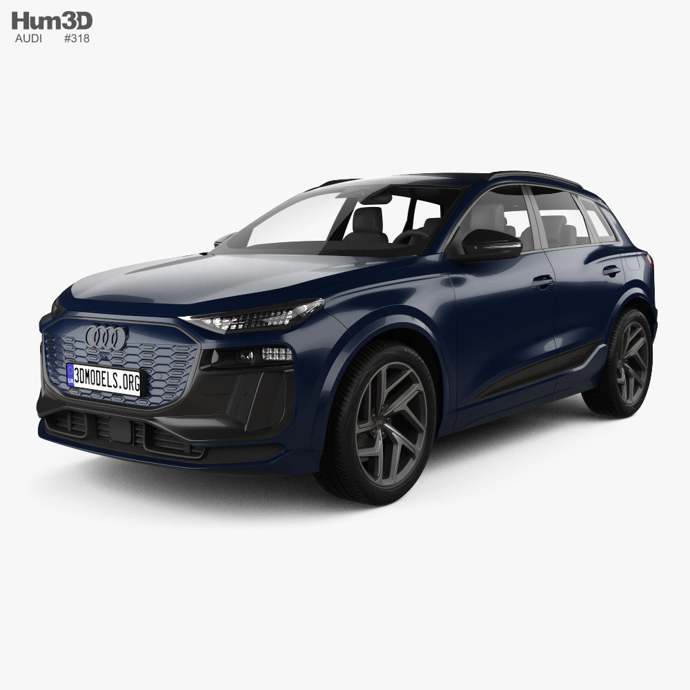 Audi Q6 e-tron Quattro S Line 2024 3D model