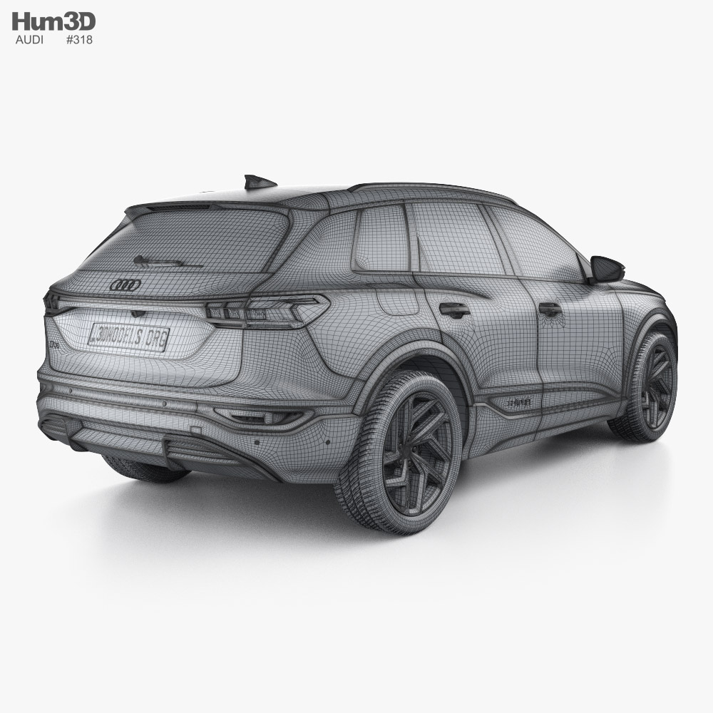 Audi Q6 e-tron Quattro S Line 2024 3D model