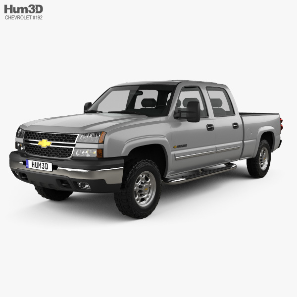 Chevrolet Silverado 2500 Crew Cab Long bed 2007 3D model