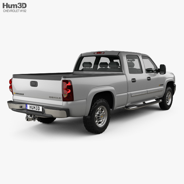 Chevrolet Silverado 2500 Crew Cab Long bed 2007 3D model