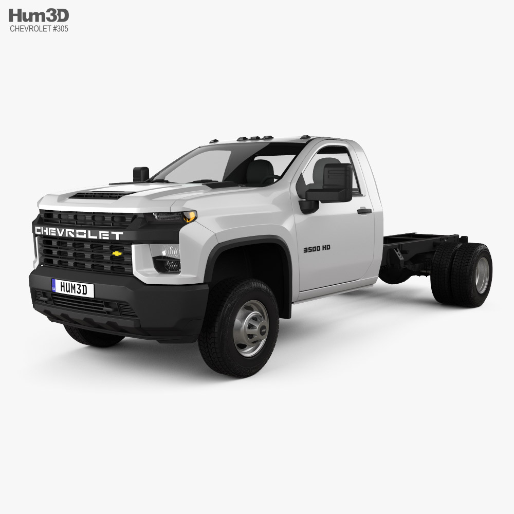 Chevrolet Silverado 3500 Single Cab Chassis 84CA 2024 3D model