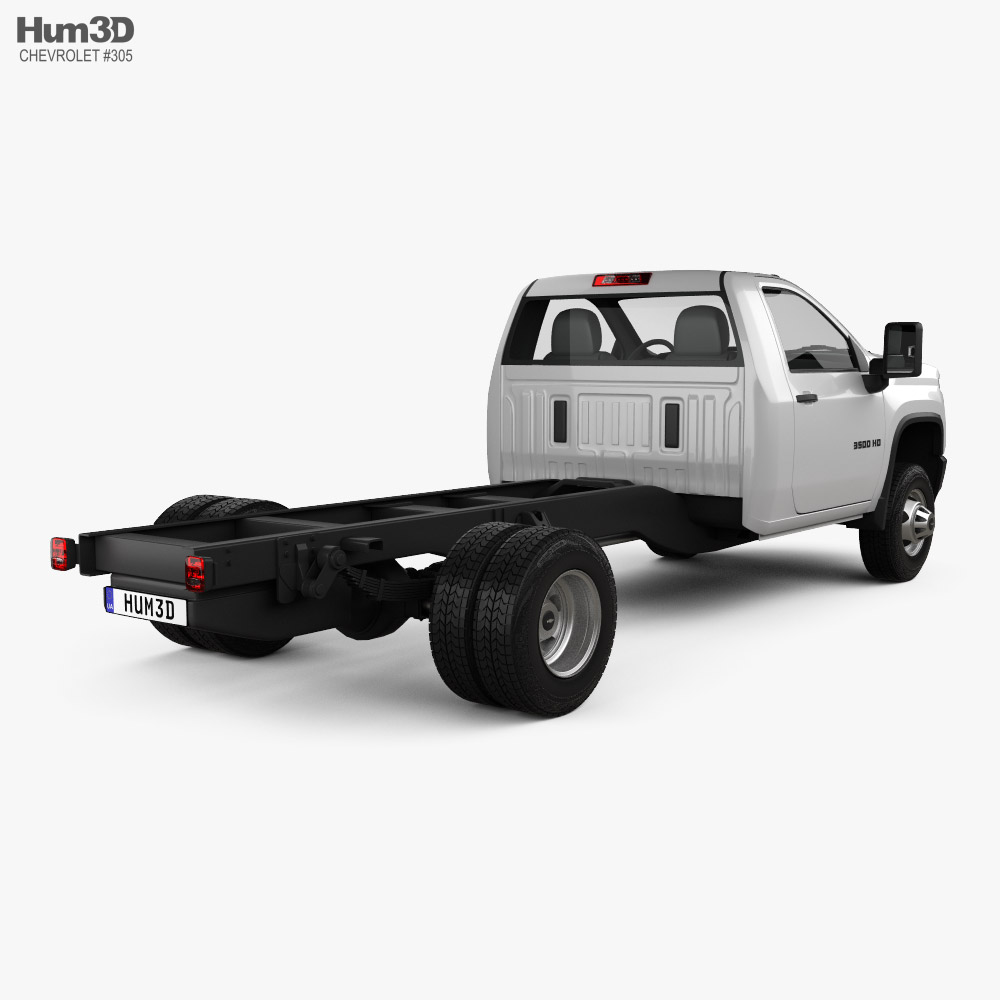 Chevrolet Silverado 3500 Single Cab Chassis 84CA 2024 3D model