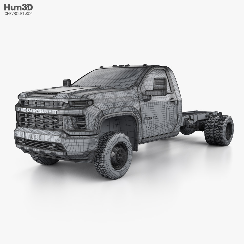 Chevrolet Silverado 3500 Single Cab Chassis 84CA 2024 3D model