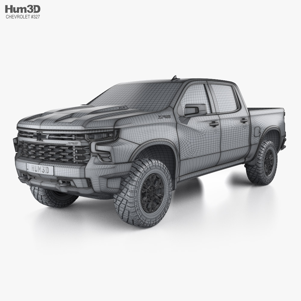 Chevrolet Silverado 1500 Crew Cab Standard Bed ZR2 2024 3D model