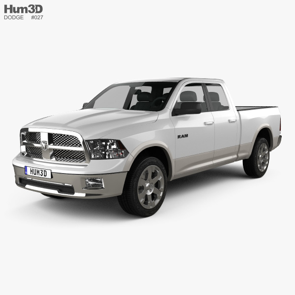 Dodge Ram 1500 Quad Cab Laramie 6-foot 4-inch Box 2014 3D model