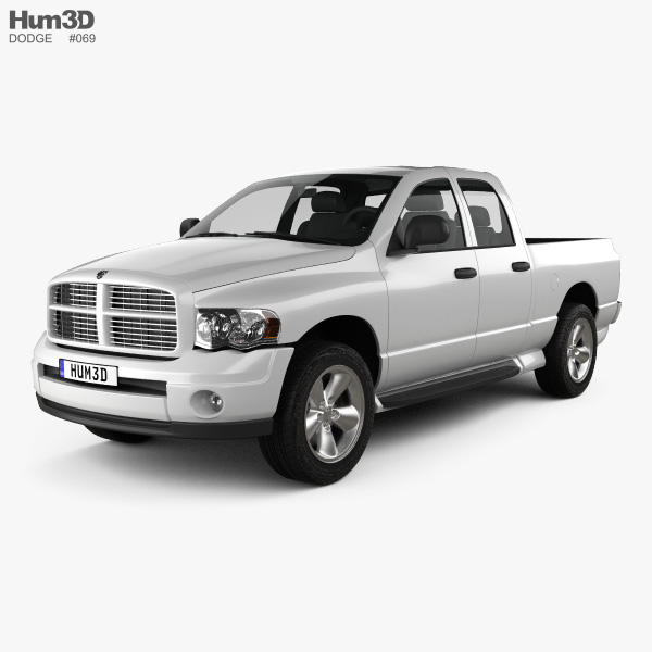 Dodge Ram 1500 Quad Cab SLT 2006 3D model