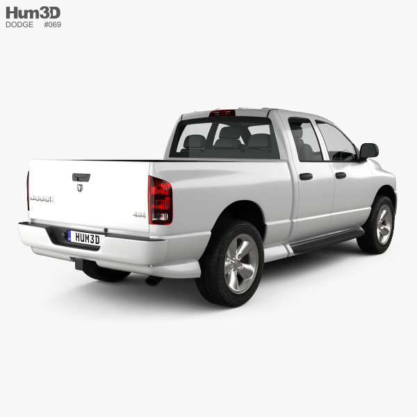 Dodge Ram 1500 Quad Cab SLT 2006 3D model