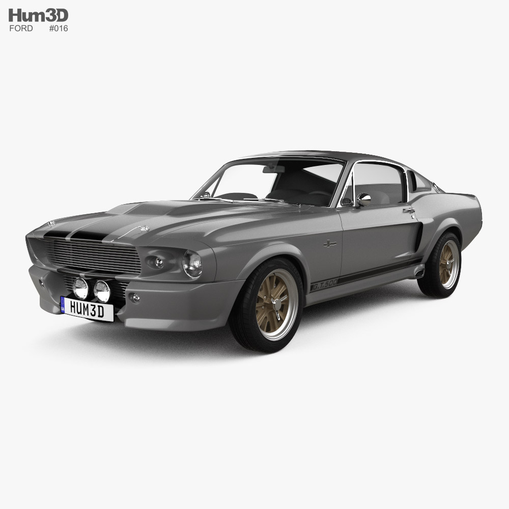 Ford Mustang Shelby GT500 Eleanor 1970 3D model