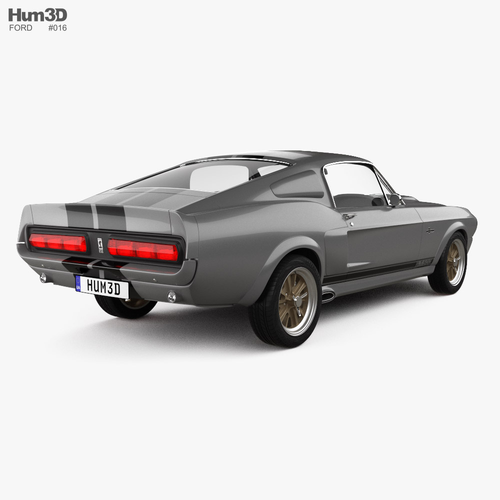 Ford Mustang Shelby GT500 Eleanor 1970 3D model