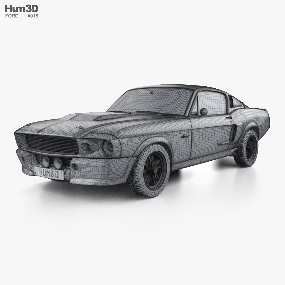 Ford Mustang Shelby GT500 Eleanor 1970 3D model