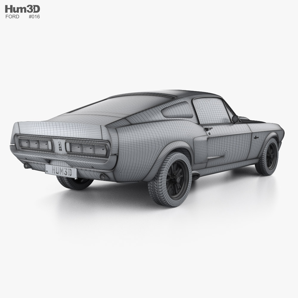 Ford Mustang Shelby GT500 Eleanor 1970 3D model