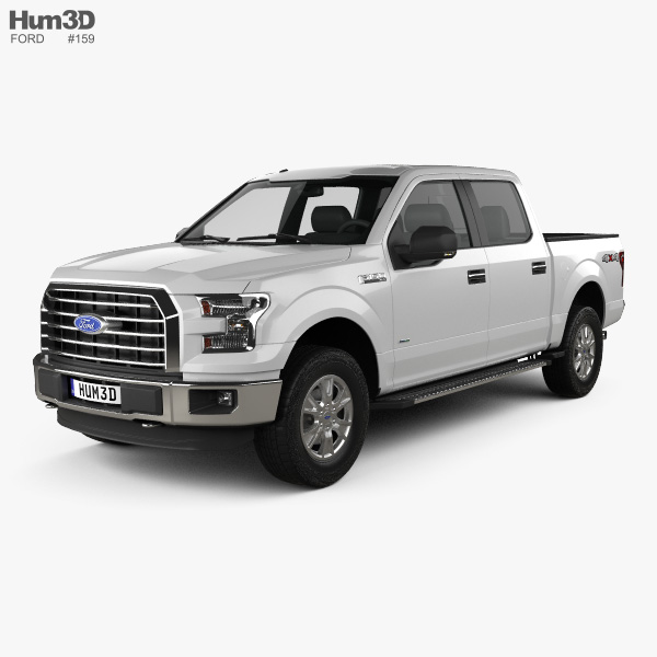 Ford F-150 Super Crew Cab XLT 2017 3D model