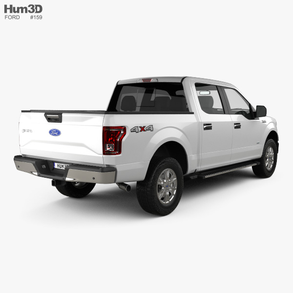 Ford F-150 Super Crew Cab XLT 2017 3D model