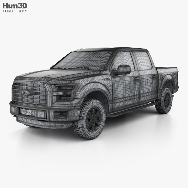 Ford F-150 Super Crew Cab XLT 2017 3D model