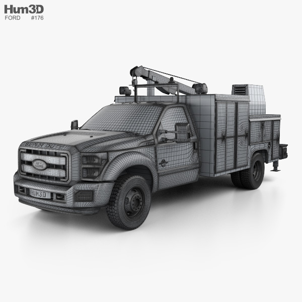 Ford F-550 Service Truck 2015 3D model