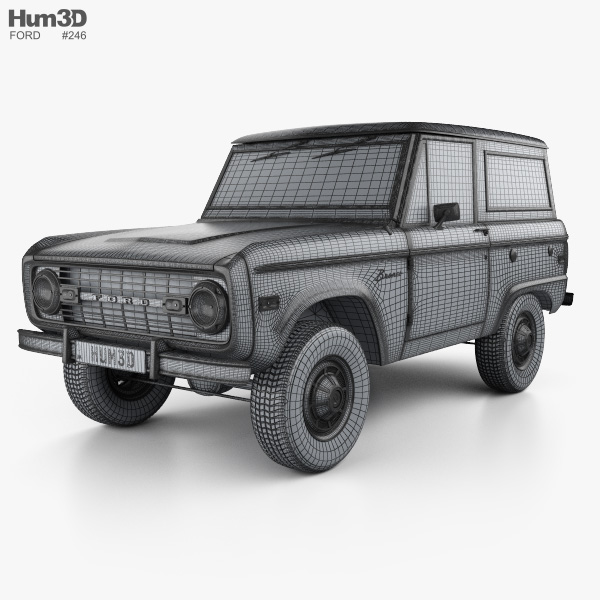 Ford Bronco 1975 3D model