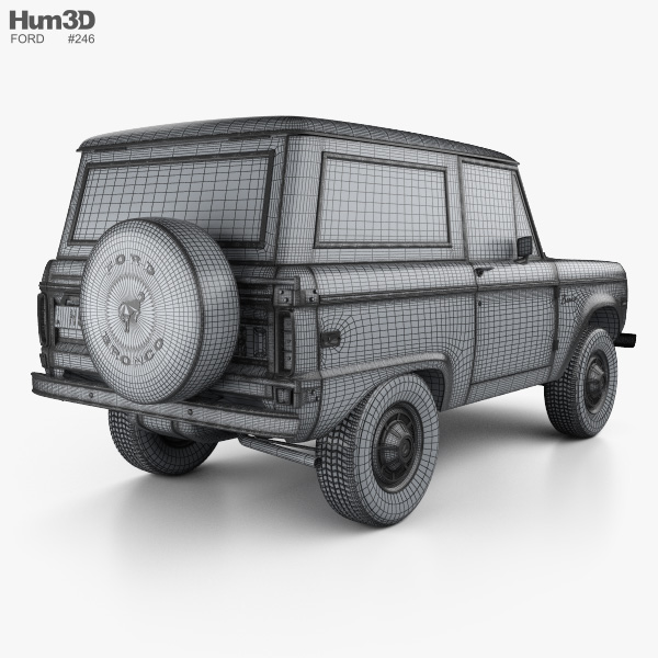 Ford Bronco 1975 3D model