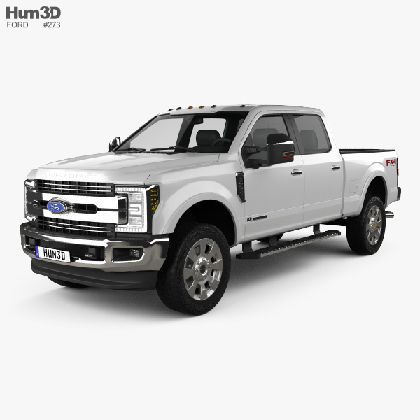 Ford F-350 Super Duty Super Crew Cab King Ranch 2018 3D model